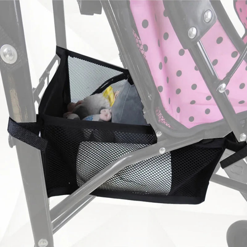 Baby Stroller Basket Storage Portable Pram Newborn Stroller Basket Useful Basket Stroller Accessories