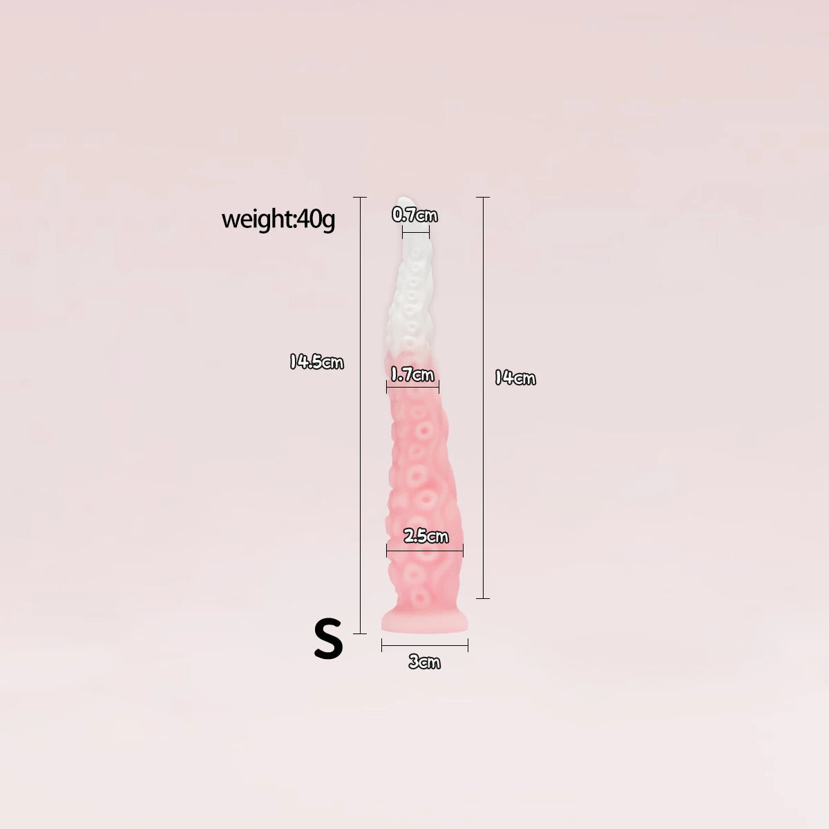 Different Size Tentacles Anal Plug Adult Sex Toy G-spot Clitoris Anal Area Stimulation Made of Soft and Safe Liquid Silicone.