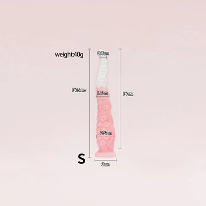 Different Size Tentacles Anal Plug Adult Sex Toy G-spot Clitoris Anal Area Stimulation Made of Soft and Safe Liquid Silicone.