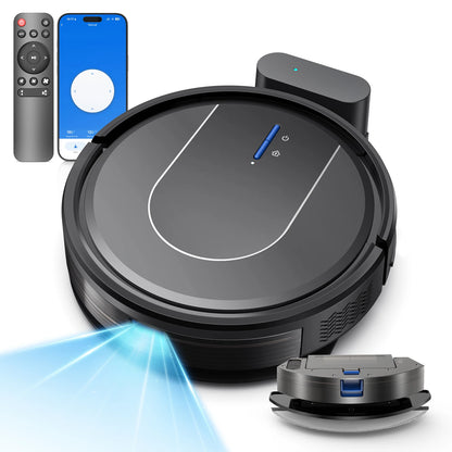 Vastorm E2 Robot Vacuum Cleaner 3-in-1 Floor Mop 5000Pa Powerful Suction with Auto-Charging Alexa/WiFi/App Control for Pet Hair Floors Cleaning