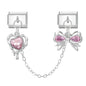 Tassel Chain Butterfly Flowers Star Moon Heart Zircon Italian Charm Links Fit 9mm Bracelet Stainless Steel DIY Jewelry Making
