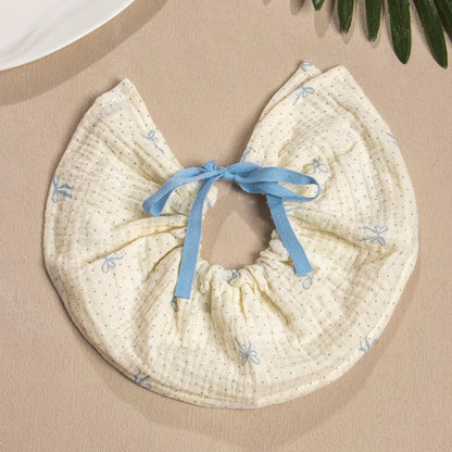 New Cute Drawstring Baby Bibs Newborn Cotton Gauze Saliva Towel Burp Cloths Bandana Scarf for Boy Girl Soft Feeding Drool Bib