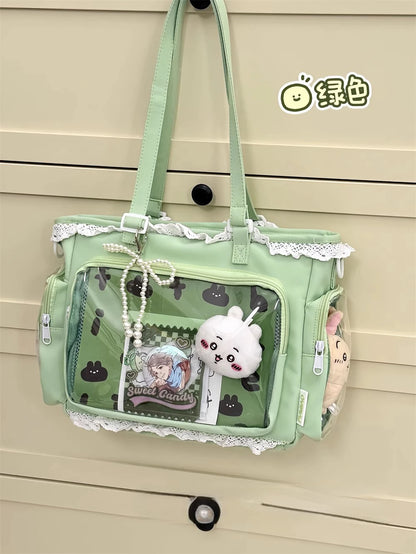 Ballet Girl Has A Large Appetite Itabag Japanese 2D Single Shoulder Cross Body Goods Bag Gift For Friends Only No Dolls No Card