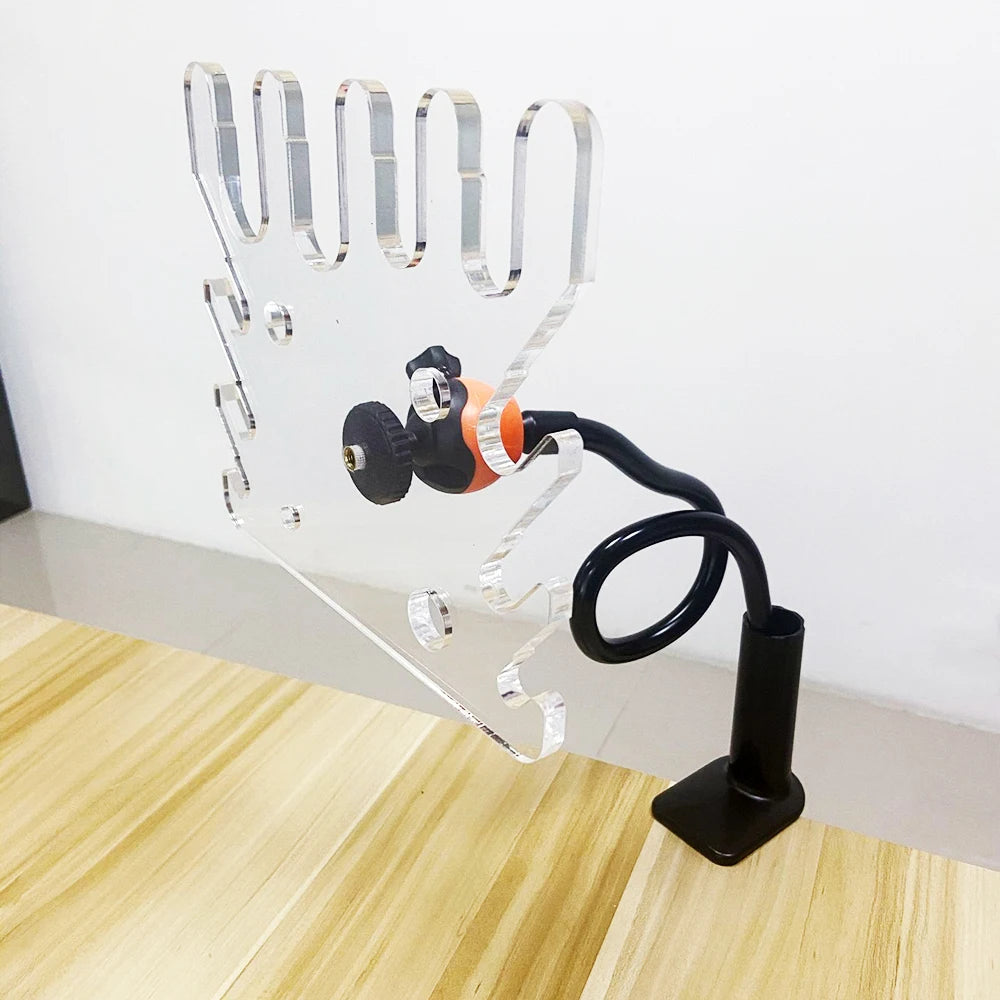 Universal Articulated Ventilator Adjustable Anesthesia Breathing Circuit Holder with Rotational Swivel & Threaded Tube Support