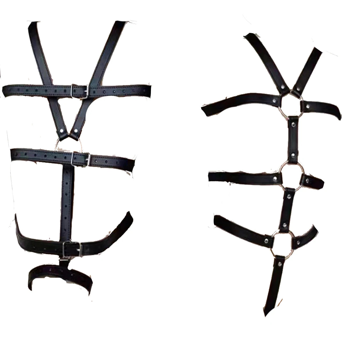 BDSM Bondage Women Garter Set Leather Cage Bra Mesh Harness Sexy Woman Toadette Costume Sexy Goth Fetish Lingerie Sex Adult Game