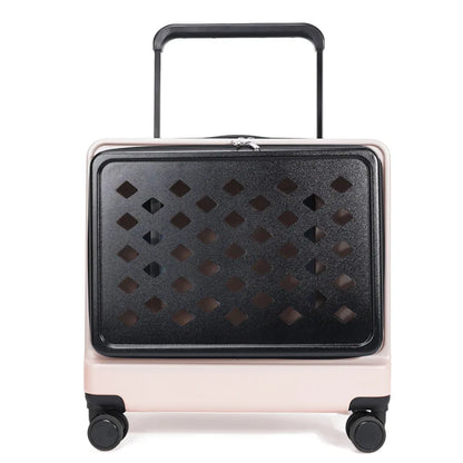 2026 Pet Trolley Luggage Portable Pet Outing Bag Transparent Space Cabin Pet Cart Handheld Cat Bag