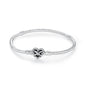 Original 925 Sterling Silver Bracelets Bangles Love Heart Clip Charms Beads Snake Chains For Women Rose Gold DIY Luxury Jewelry