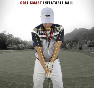 PGM Inflatable Golf Smart Ball Trainer Portable Swing Arm Corrector Posture Auxiliary Correction Training Aids Golf Accessories