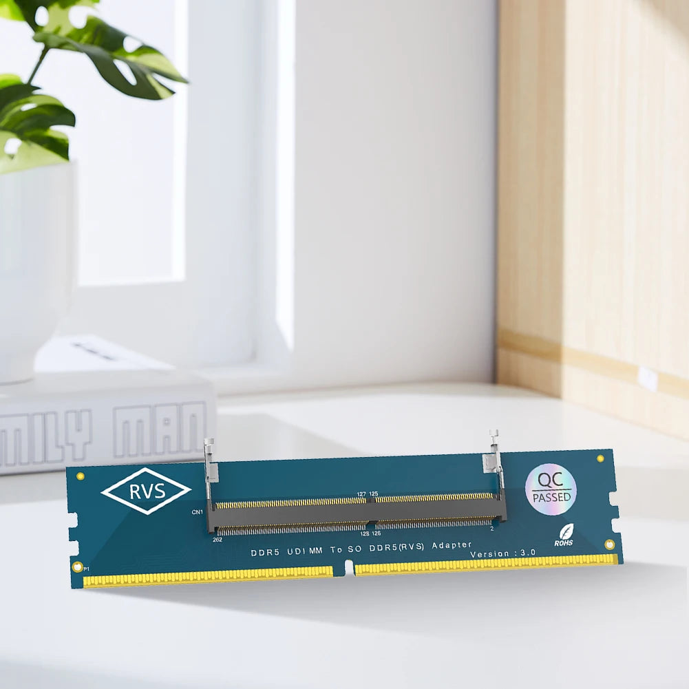 5-1PC Laptop SO DDR5 RAM To Desktop DDR5 U-DIMM Adapter Laptop To Desktop SO-DIMM To PC DIMM Card DDR5 Memory RAM Adapter Card