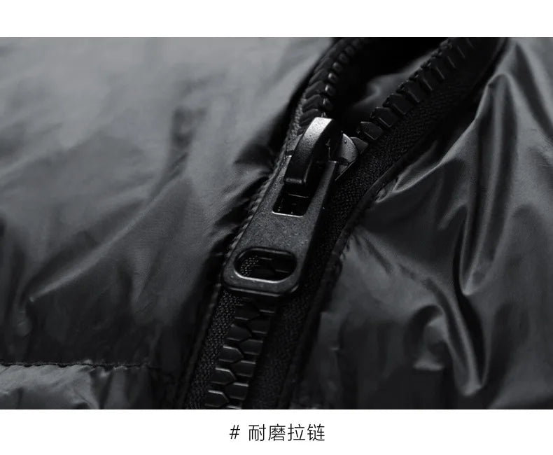 2025 Winter Hooded Men's 90% White Duck Down coat fashion warm Down Jackets casual winter Men thicken winter Jacket size M-4XL