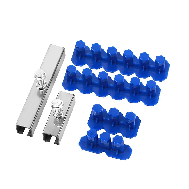 6Pcs Car Dent Repair Replacement Tool Universal Paintless Dent Repair Adhesive Blue Glue Tabs Tools Kit For Remover Hail Pit