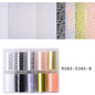 10 Patterns New Metal Nail Foils for Transfer Paper Stickers Floral Chameleon Nails Wraps DIY Water Marble Nail Art Decorations