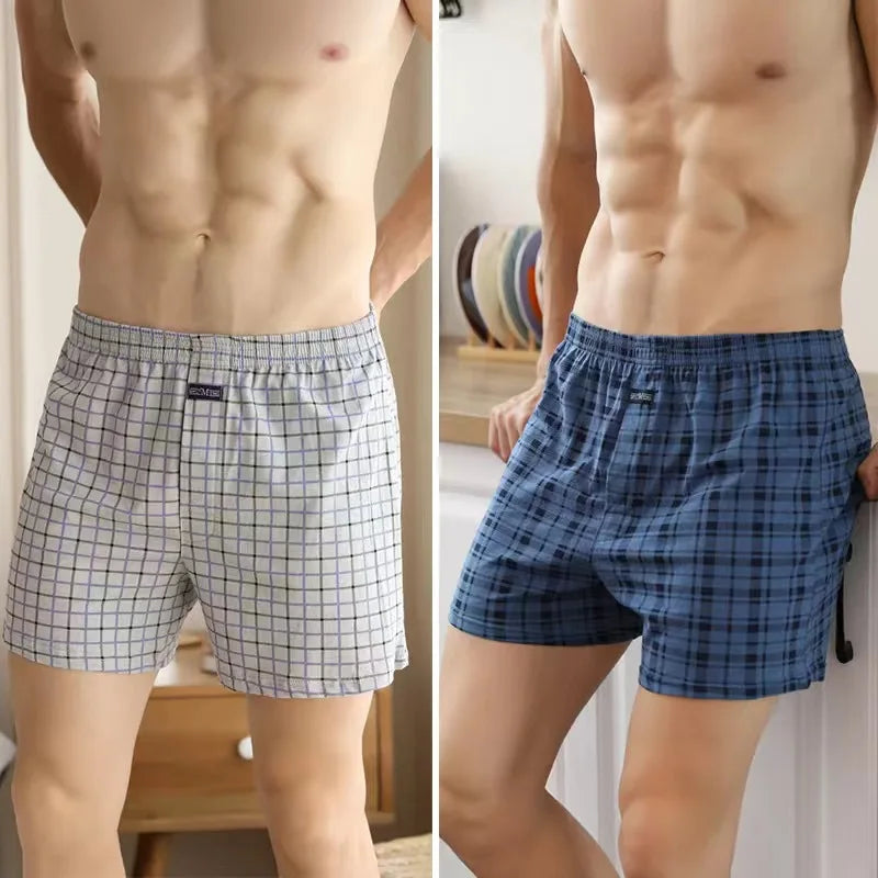 1/2/3/4PCS Plus Size M-XXXL Cotton Aro Pants Men's Underwear Flat Pants Skin Friendly Comfortable Loose Home Large Waistband