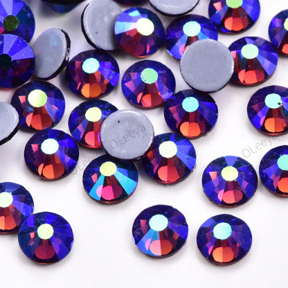 Oleeya стразы Better DMC Hotfix Rhinestone Iron On Strass High Quality Flatback Glass Crystal AB For DIY Wedding Y2792