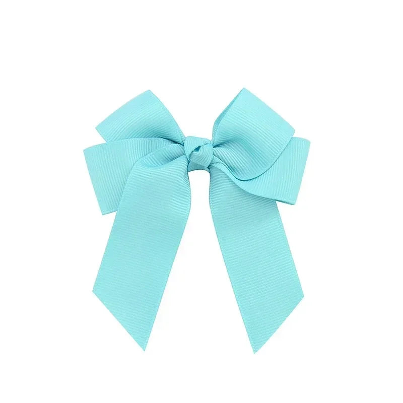 1pcs 3.6'' Solid Color Bowknot Hair Clips For Baby Girls Classic Bows Hairpins Cute Barrettes Headwear Kids Hair Accessories