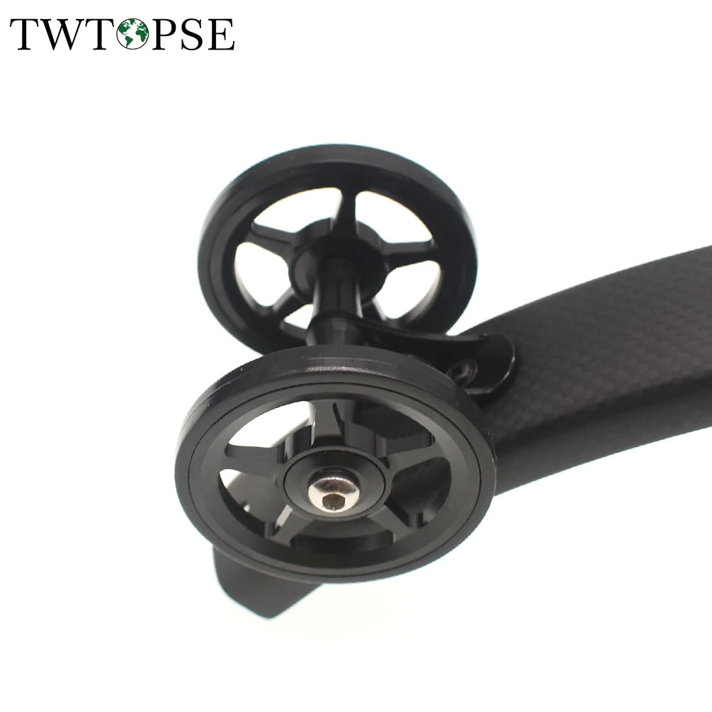 TWTOPSE dviračio lengvoji padanga sparnų ratukas, skirtas Brompton sulankstomam dviračiui, purvasaugio ratas, dvigubas AL7075 CNC A C linija 77g 60mm