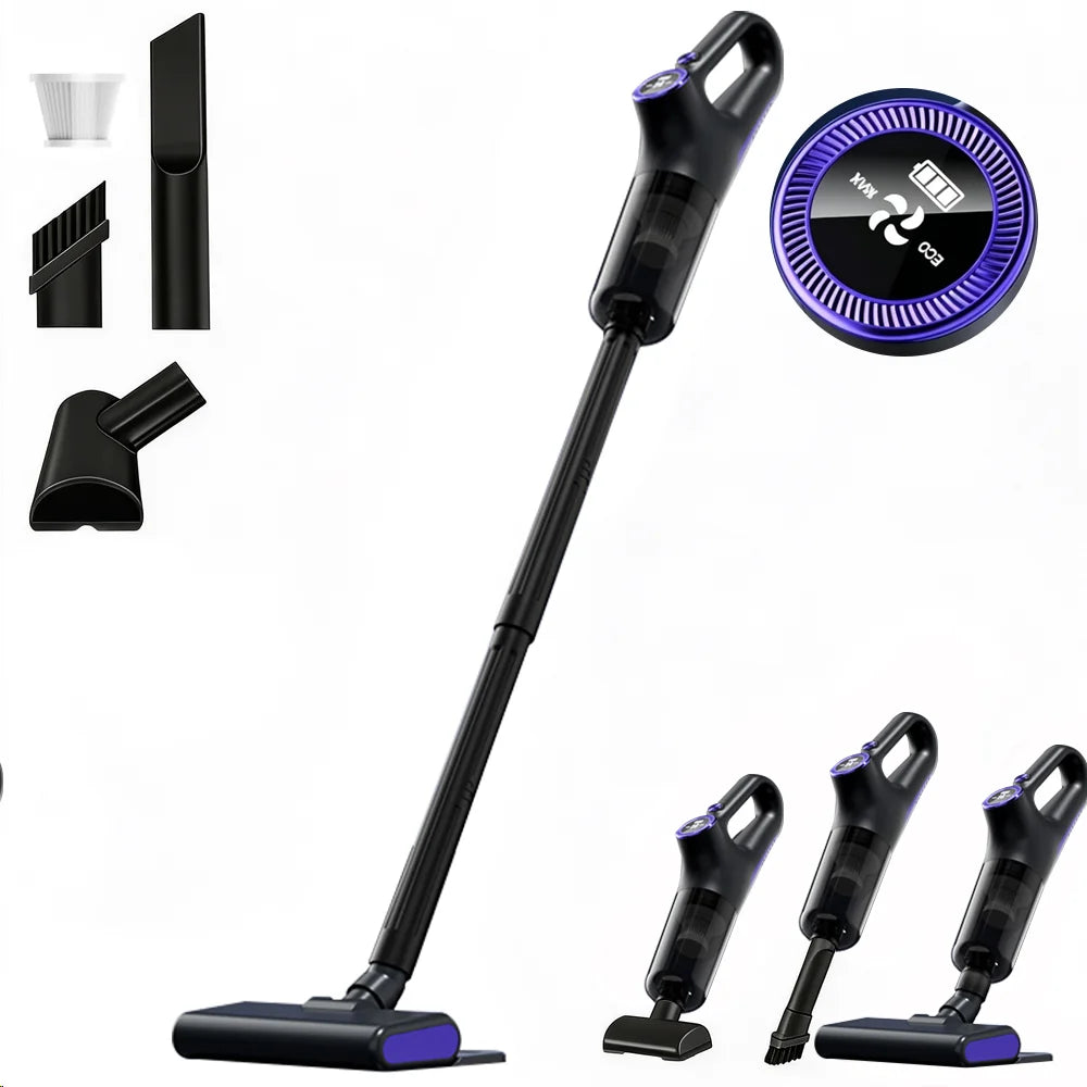 2-in-1Electric Vacuum Cleaner Portable Handheld Carpet Floor Cleaning Machine Wireless Cordless Electric Mop Rechargeable Floor Mopping Wet & Dry Home Cleaner