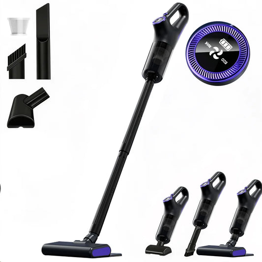 2-in-1Electric Vacuum Cleaner Portable Handheld Carpet Floor Cleaning Machine Wireless Cordless Electric Mop Rechargeable Floor Mopping Wet & Dry Home Cleaner