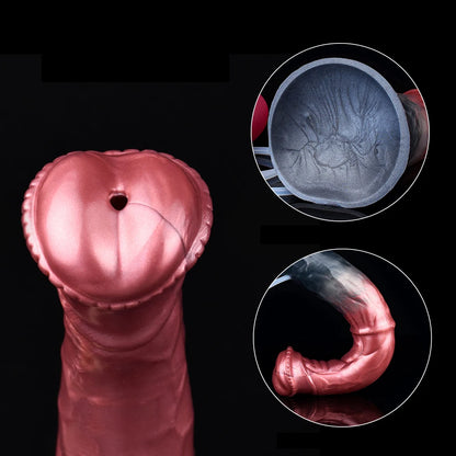 NNSX Horse Squirting Anal Plug Dildo Ejaculation Penis with Strong Sucker G-spot Stimulation Silicone Erotic Sex Toys For Woman
