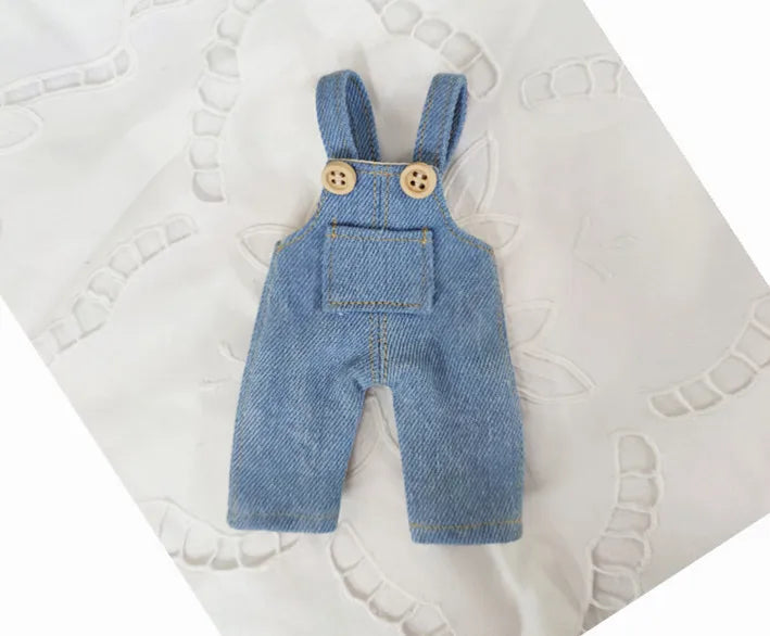 Casual Blyth Doll Clothes Rompers Plaid Pants Long Sleeve Top Suit Doll Trousers for Ymy Licca Azones Ob24 Ob27 Doll Accessories