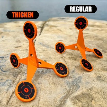 2/4mm Thick Hunting Shooting Metal Target Multi-Faceted Shooting Rolling Target Slingshot BB Air Gun Training Accessories
