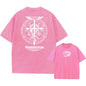 Anime Fullmetal Alchemist Acid Tshirt Men Printed Retro Harajuku Style Fashion Streetwear Performance Short Sleeve Top Unisex