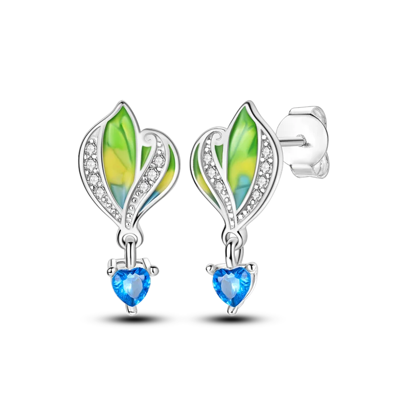 925 Sterling Silver Earrings Jewelry Hoop Flower Ear Studs Campanula Sparkling Pave Earring Wedding Gift For Women Anniversary