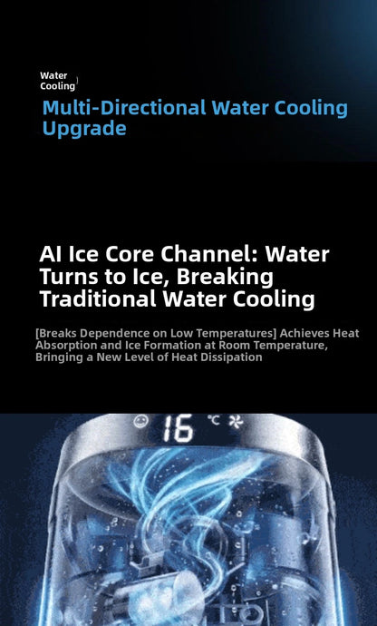 Portable Air Conditioner Fan, Personal Evaporative Cooler with Water Tank & Ice Pack, Quiet 3-Speed Tower Cooling Fan Mobile