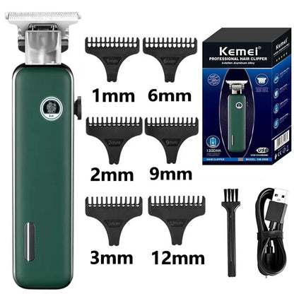 Kemei Electric Hair Cutting Machine Luminous High-power Silent Hair Clipper Man Shaver Trimmer For Men  KM-5098
