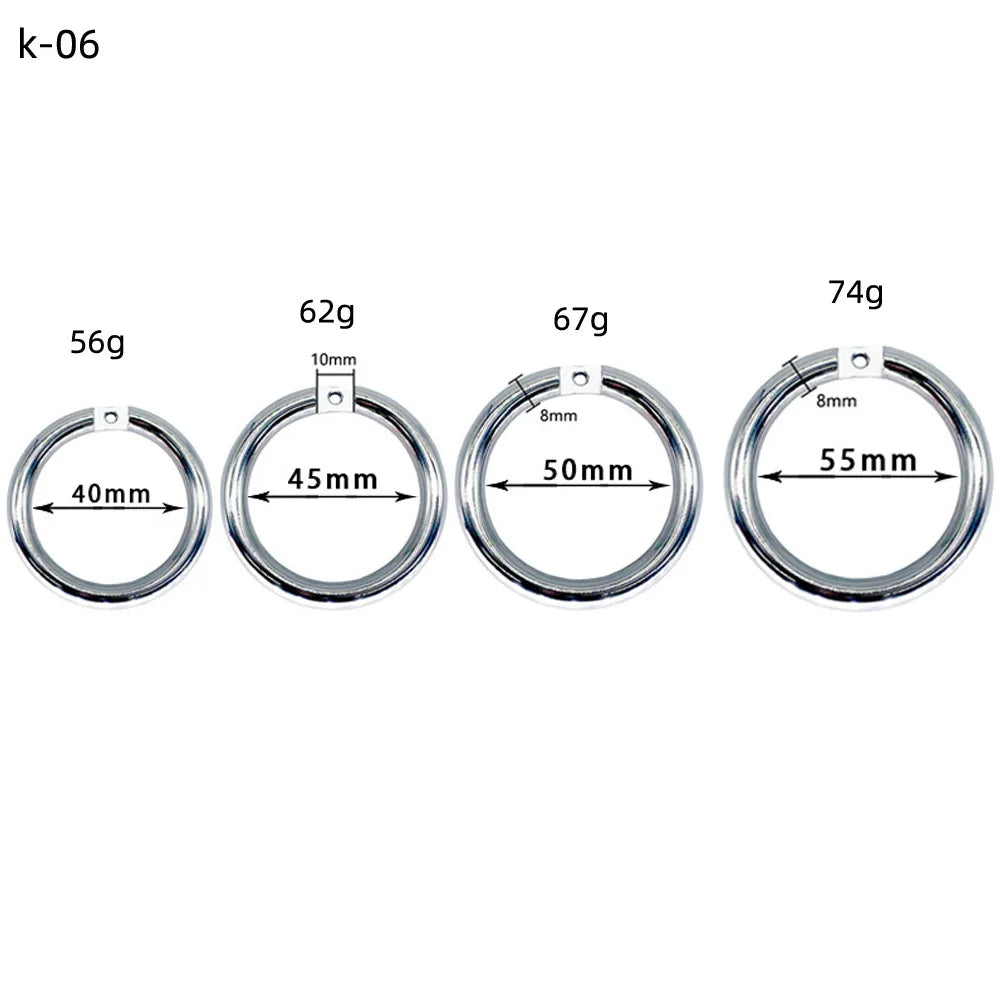 Stainless Steel Chastity Cage Device Penis Rings Bondage Belt Cock CB Lock BDSM Sex Toys for Man Gay Adult Products Accessories