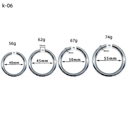 Stainless Steel Chastity Cage Device Penis Rings Bondage Belt Cock CB Lock BDSM Sex Toys for Man Gay Adult Products Accessories