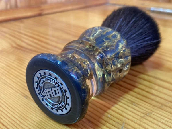 YAQI DEEP STONES 24mm Synthetic Hair Resin Handle Men Wet Shaving Brush