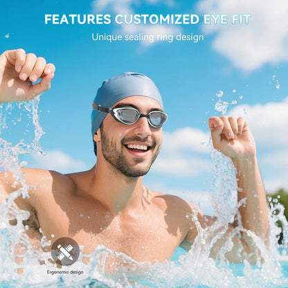 Professional Swimming Goggles Anti-fog Waterproof Swim Eyewear Swim Glasses No Leaking 100% UV Protection For Men Women Adult