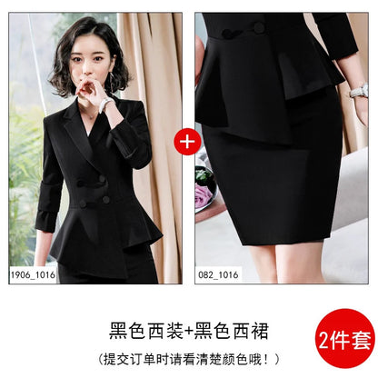 Fashion Red Pant Suits For Women Business Work Wear Formal Outfits Office Lady Blazer Set Elegant 2 Pieces Sets Female 2024 New