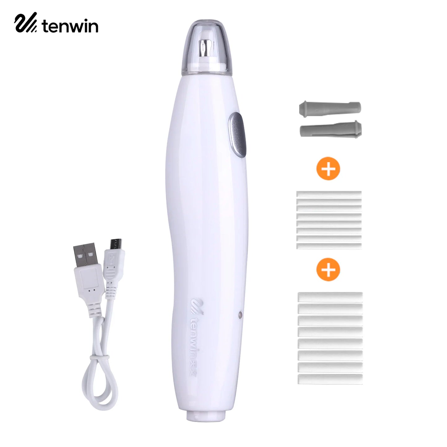 【New】Electric Eraser Kit with 16 Eraser Refills Rechargeable Pencil Eraser One-button Control Stationery  for School