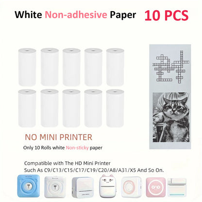 20 Rolls of 57Mm Wide White Thermal Paper Pocket Printers And Instant Cameras Roll, Printer Thermal Paper Photo Thermal Paper