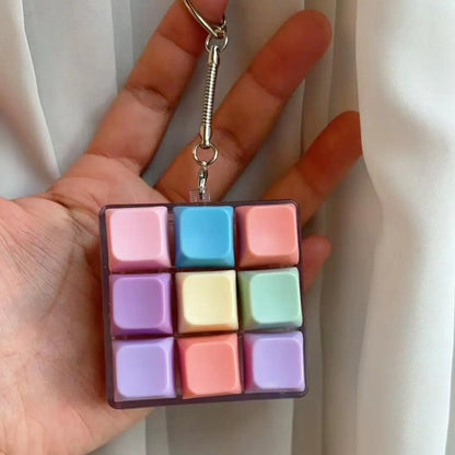 Fidget Decompression 1/4/5/9 Keyboard Key Toy Anti Stress Finger Keyboard Games For Adults Antistress Toys Boys Girls Keychain