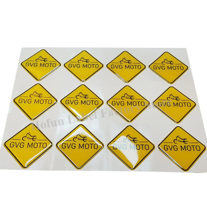 Custom Epoxy Resin Dome 3D Gel Sticker Transparent Shape Logo Personalized Waterproof  Self-adhesive Crystal Glass Label Clear