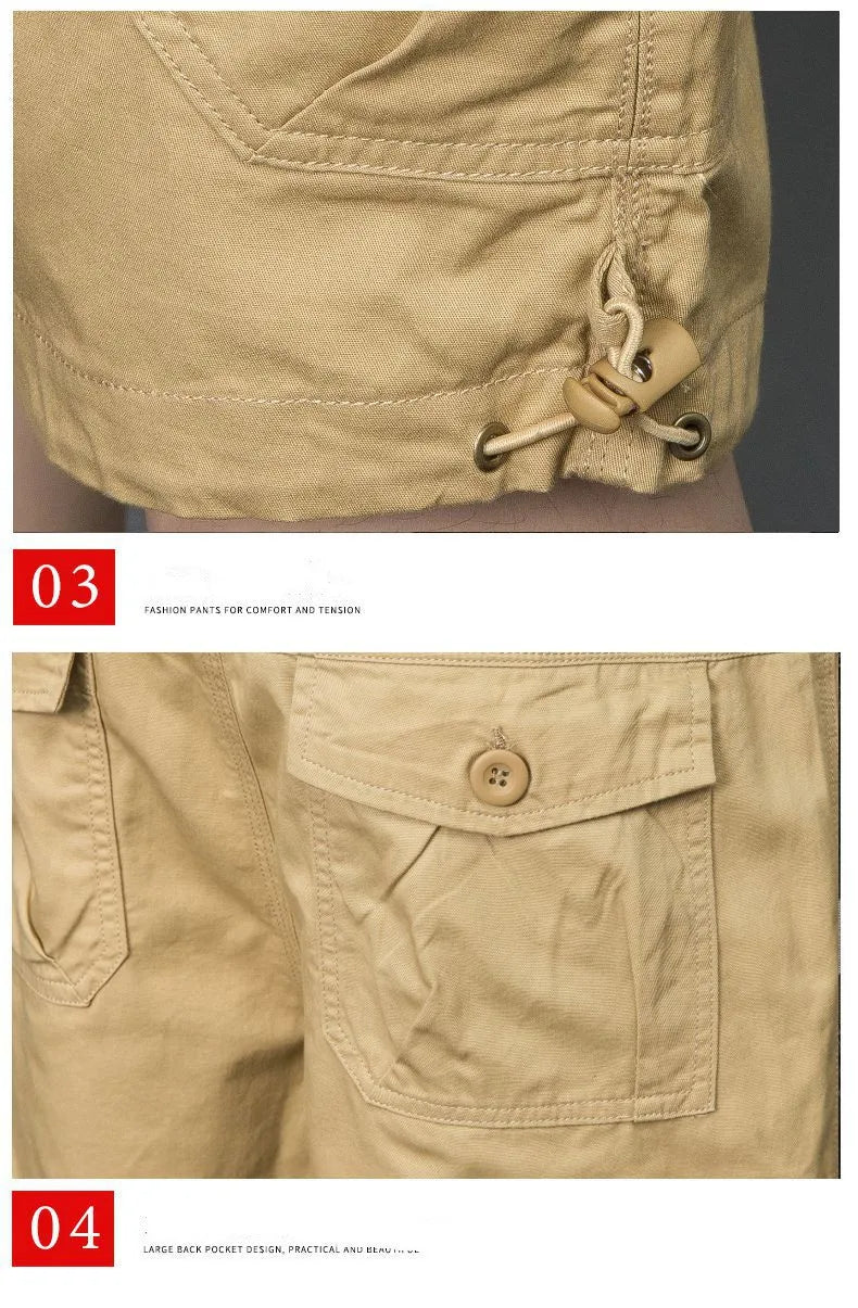 Men's Summer Military Camouflage Shorts Casual Cotton Camo Loose Cargo Shorts Male Bermuda Camuflada Plus Size 5XL
