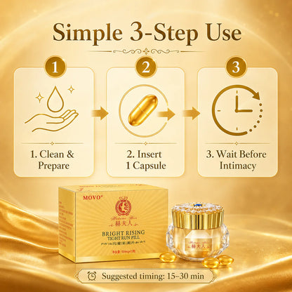 Female Intimate Tightening Capsules, Hormone-Free Lubricating Pearls for Arousal Comfort & Private Care, 12pcs