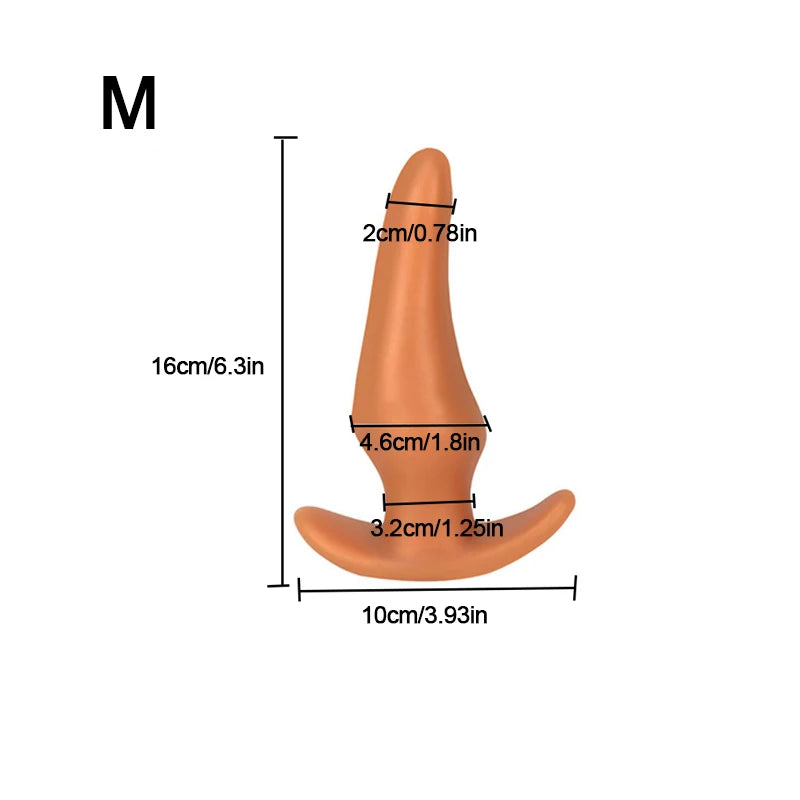 Soft Anal Plugs for Gay Men Prostate Massage Liquid Silicone 35-80mm Huge Butt Plug Anal Training Comfortable To Wear But Plug