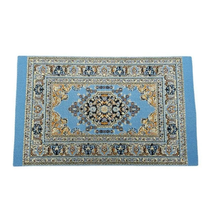 Turkish Style Miniature Weaving Rug Playing House Floor Coverings Dollhouse Carpet  1:12 Scale Doll Accessories