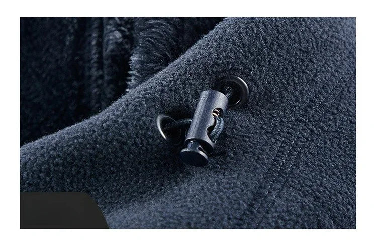 Autumn and Winter New Retro Trendy Jacket Men's Double Sided Polar Fleece Business Leisure Outdoor Couple Coat Top
