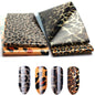 16Pc Holographic Nail Foil Set Starry Transfer 20*4cm Sticker Laser Flowers Leopard Mix Design Decal DIY Nail Art Decoration