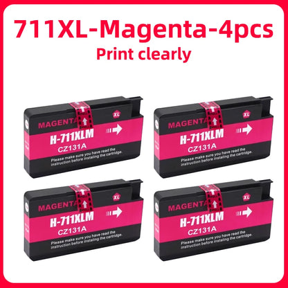 Compatible Ink Cartridge For HP 711 711XL For HP711 Replacement Ink Cartridge For HP DesignJet T520 T120 T530 T130Inkjet Printer