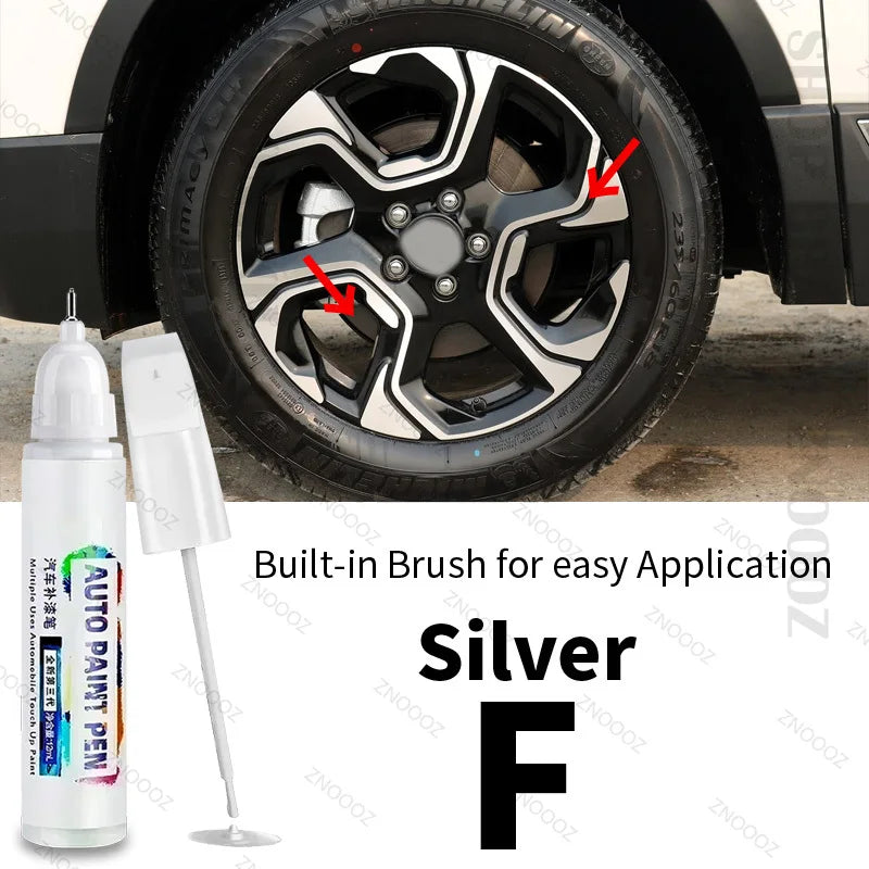 For HONDA CR-V Touch Up Paint Wheel Repair Kit Quick And Easy Wheel Scratch Repair Rim Paint For Car Wheel Repair Silver Black