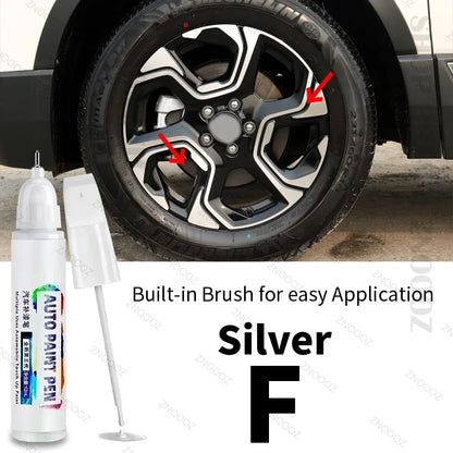 For HONDA CR-V Touch Up Paint Wheel Repair Kit Quick And Easy Wheel Scratch Repair Rim Paint For Car Wheel Repair Silver Black