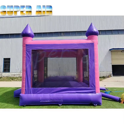 Kids outdoor inflatable jumping castle purple inflatable bounce house foe sale