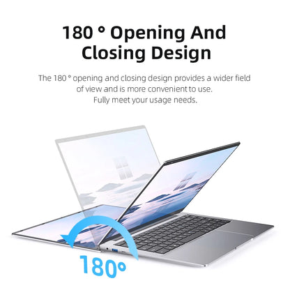 Xiaman 14.1 Inch HD Display Laptop Computer Windows 11 Pro Intel Atom A3950 Laptops Lightweight Notebook PC Office Study Computer