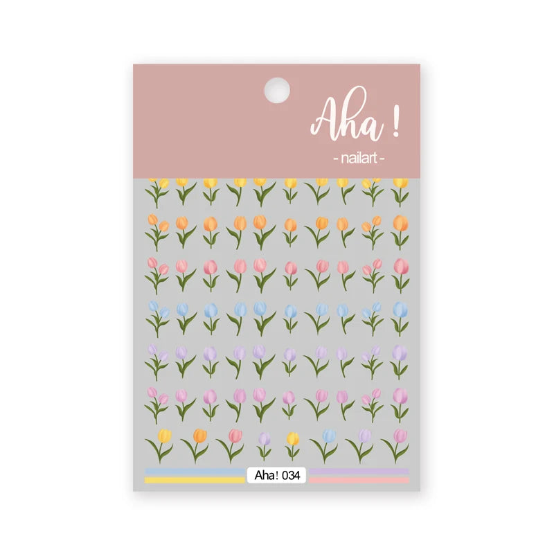 White Bloom Translucent Hollow Butterfly Heart Nail Sticker Press on Nails Decals Hollow Heart Star Moon Shape Sticker Sliders